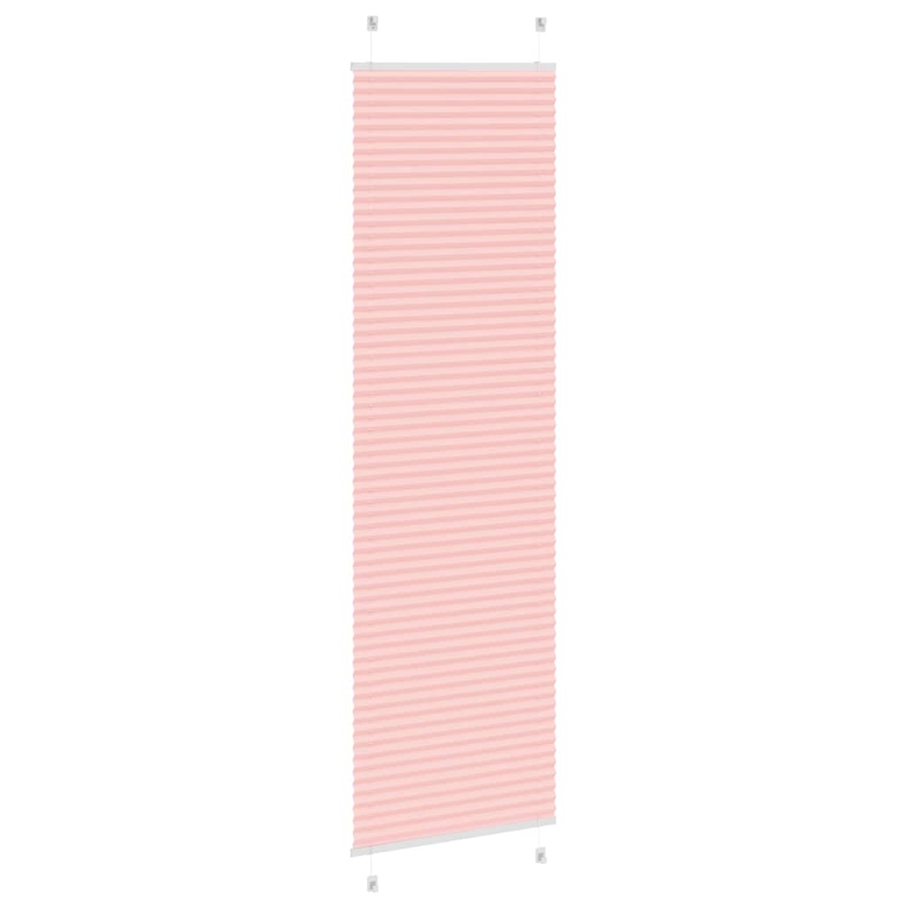 Plissé rolgordijn 65x200 cm stofbreedte 64,4 cm polyester roze