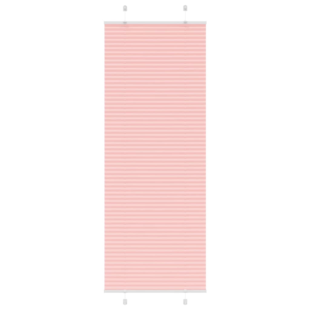 Plissé rolgordijn 75x200 cm stofbreedte 74,4 cm polyester roze