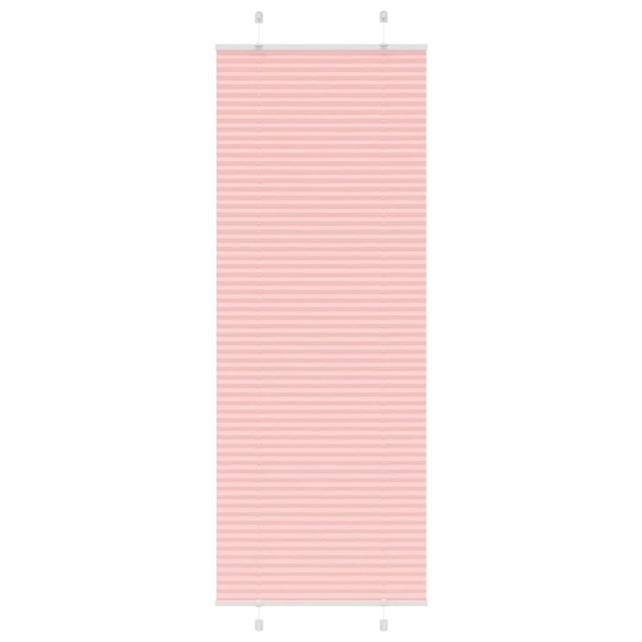 Plissé rolgordijn 75x200 cm stofbreedte 74,4 cm polyester roze