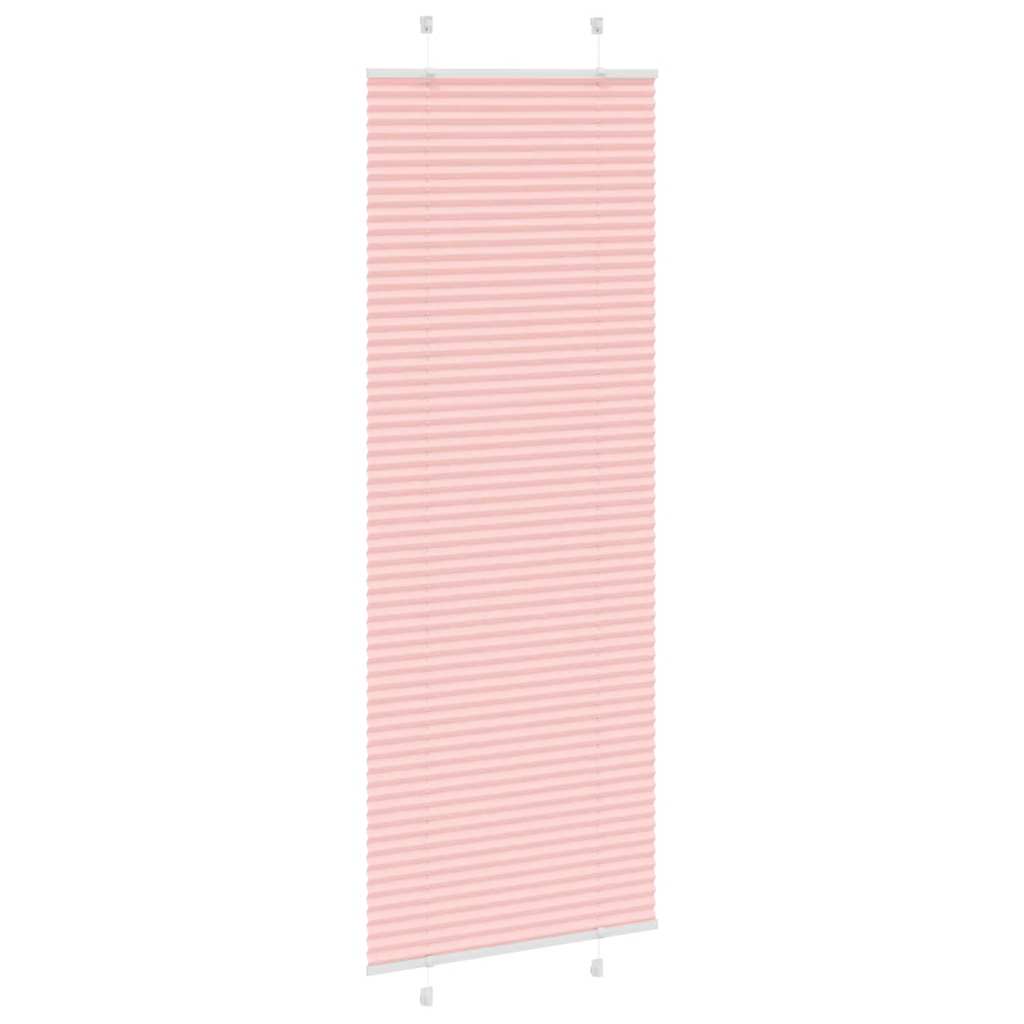 Plissé rolgordijn 75x200 cm stofbreedte 74,4 cm polyester roze