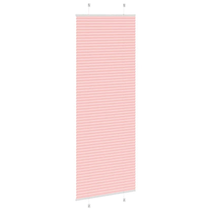 Plissé rolgordijn 75x200 cm stofbreedte 74,4 cm polyester roze