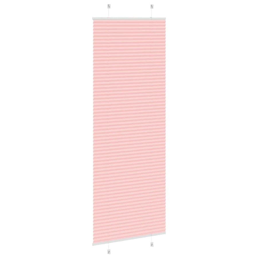Plissé rolgordijn 75x200 cm stofbreedte 74,4 cm polyester roze