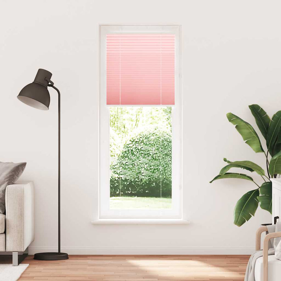 Plissé rolgordijn 80x200 cm stofbreedte 79,4 cm polyester roze