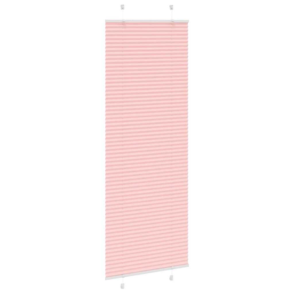 Plissé rolgordijn 80x200 cm stofbreedte 79,4 cm polyester roze