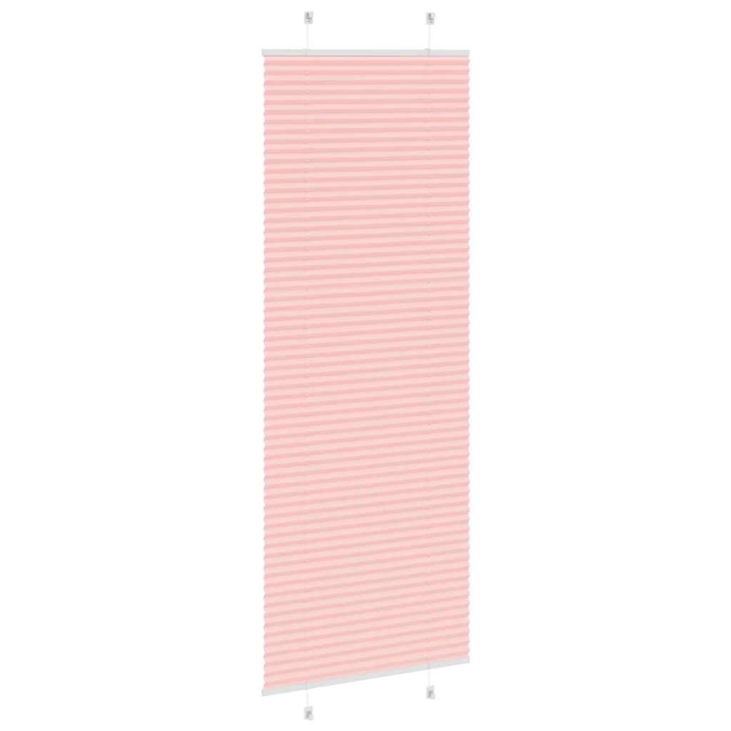 Plissé rolgordijn 80x200 cm stofbreedte 79,4 cm polyester roze