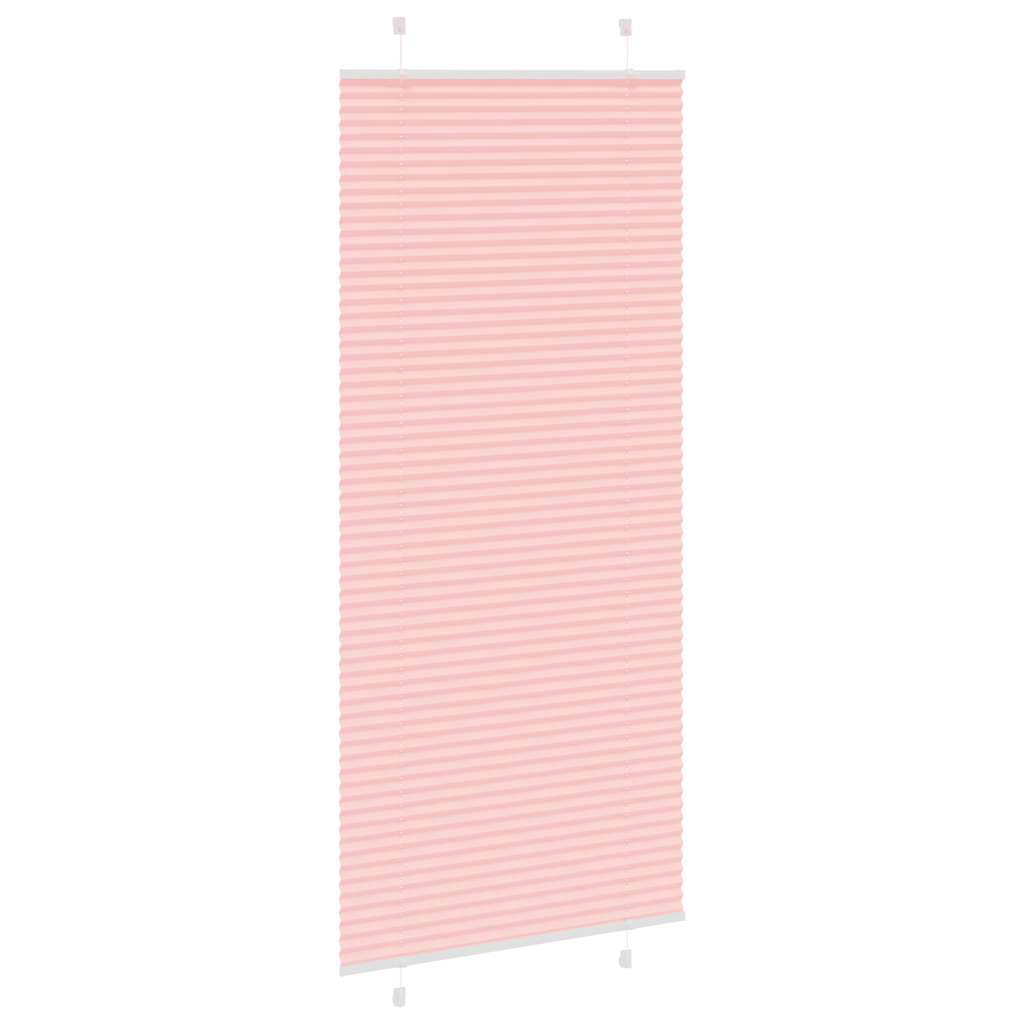 Plissé rolgordijn 85x200 cm stofbreedte 84,4 cm polyester roze