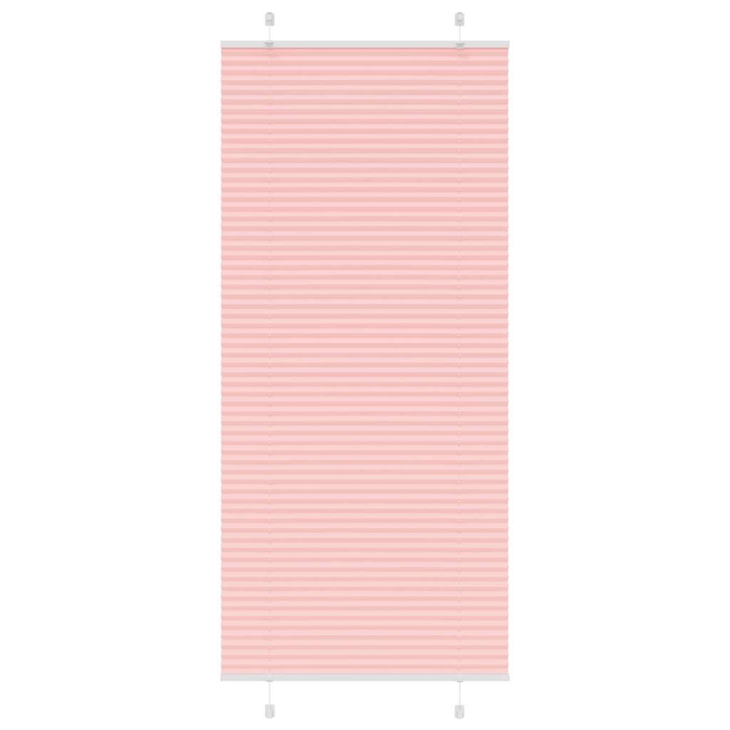 Plissé rolgordijn 90x200 cm stofbreedte 89,4 cm polyester roze