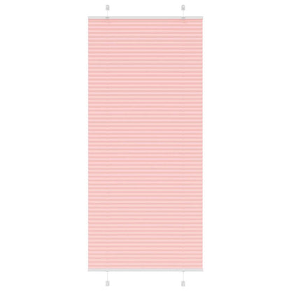 Plissé rolgordijn 90x200 cm stofbreedte 89,4 cm polyester roze