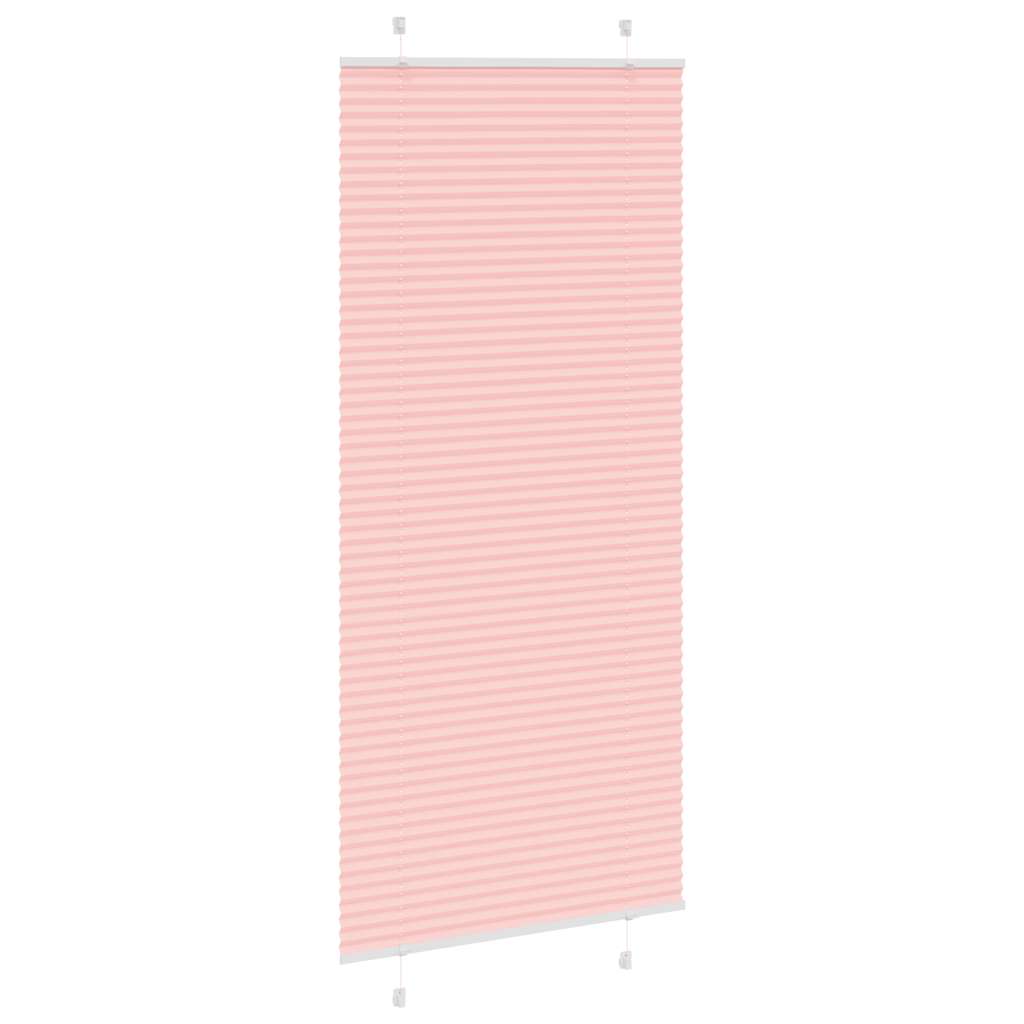Plissé rolgordijn 90x200 cm stofbreedte 89,4 cm polyester roze