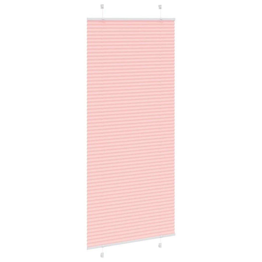 Plissé rolgordijn 90x200 cm stofbreedte 89,4 cm polyester roze
