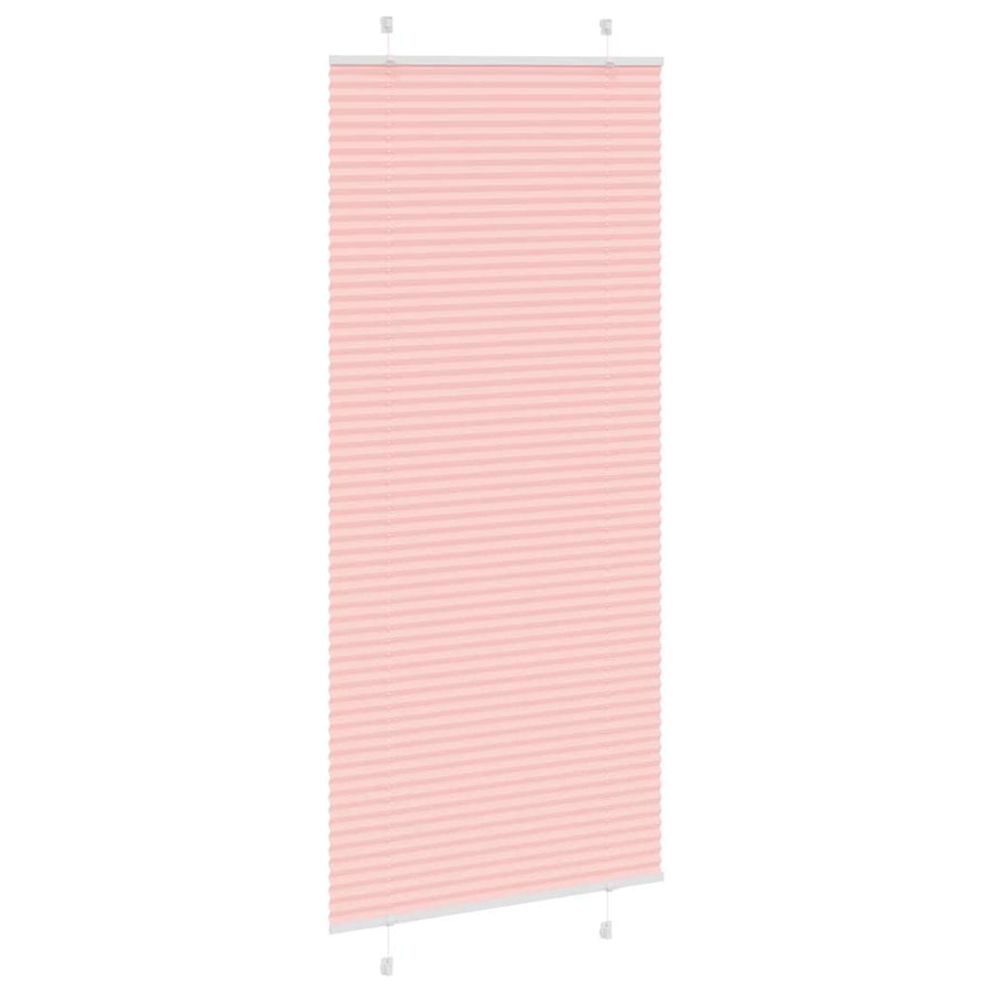 Plissé rolgordijn 95x200 cm stofbreedte 94,4 cm polyester roze