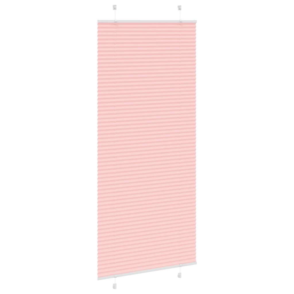 Plissé rolgordijn 95x200 cm stofbreedte 94,4 cm polyester roze