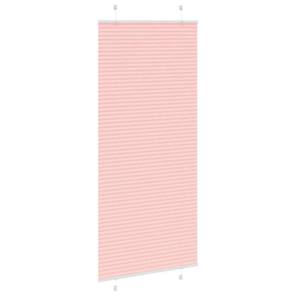 Plissé rolgordijn 95x200 cm stofbreedte 94,4 cm polyester roze