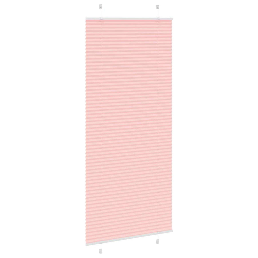 Plissé rolgordijn 95x200 cm stofbreedte 94,4 cm polyester roze