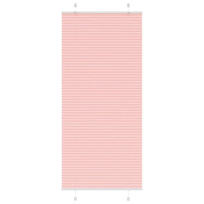 Plissé rolgordijn 100x200 cm stofbreedte 99,4cm polyester roze