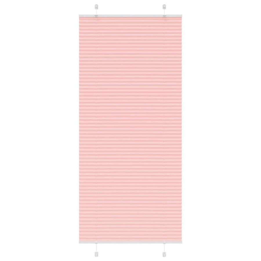 Plissé rolgordijn 100x200 cm stofbreedte 99,4cm polyester roze