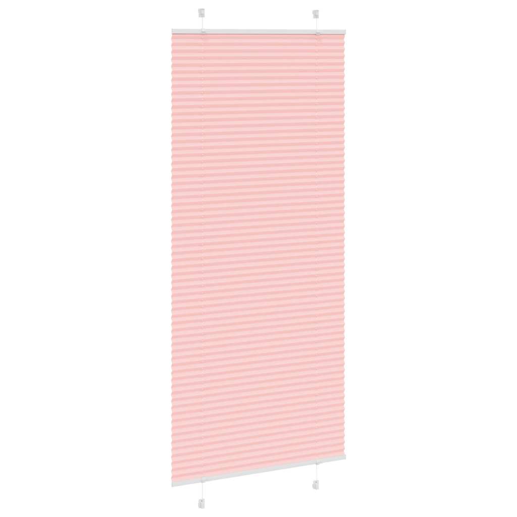 Plissé rolgordijn 100x200 cm stofbreedte 99,4cm polyester roze