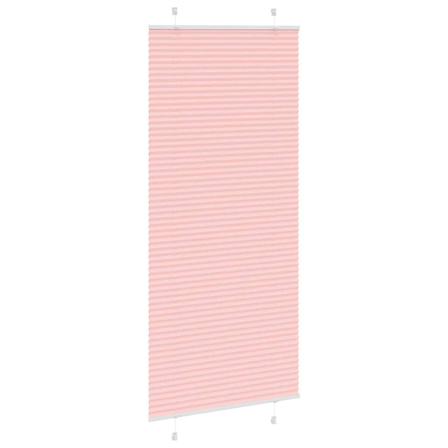 Plissé rolgordijn 100x200 cm stofbreedte 99,4cm polyester roze
