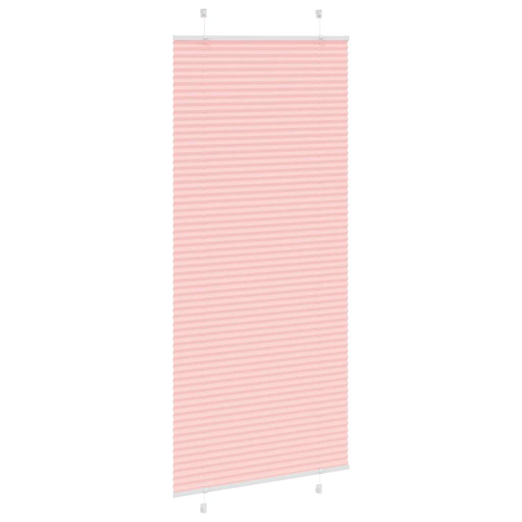 Plissé rolgordijn 100x200 cm stofbreedte 99,4cm polyester roze
