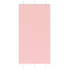 Pleated roller blind 105x200cm fabric width 104.4cm polyester pink