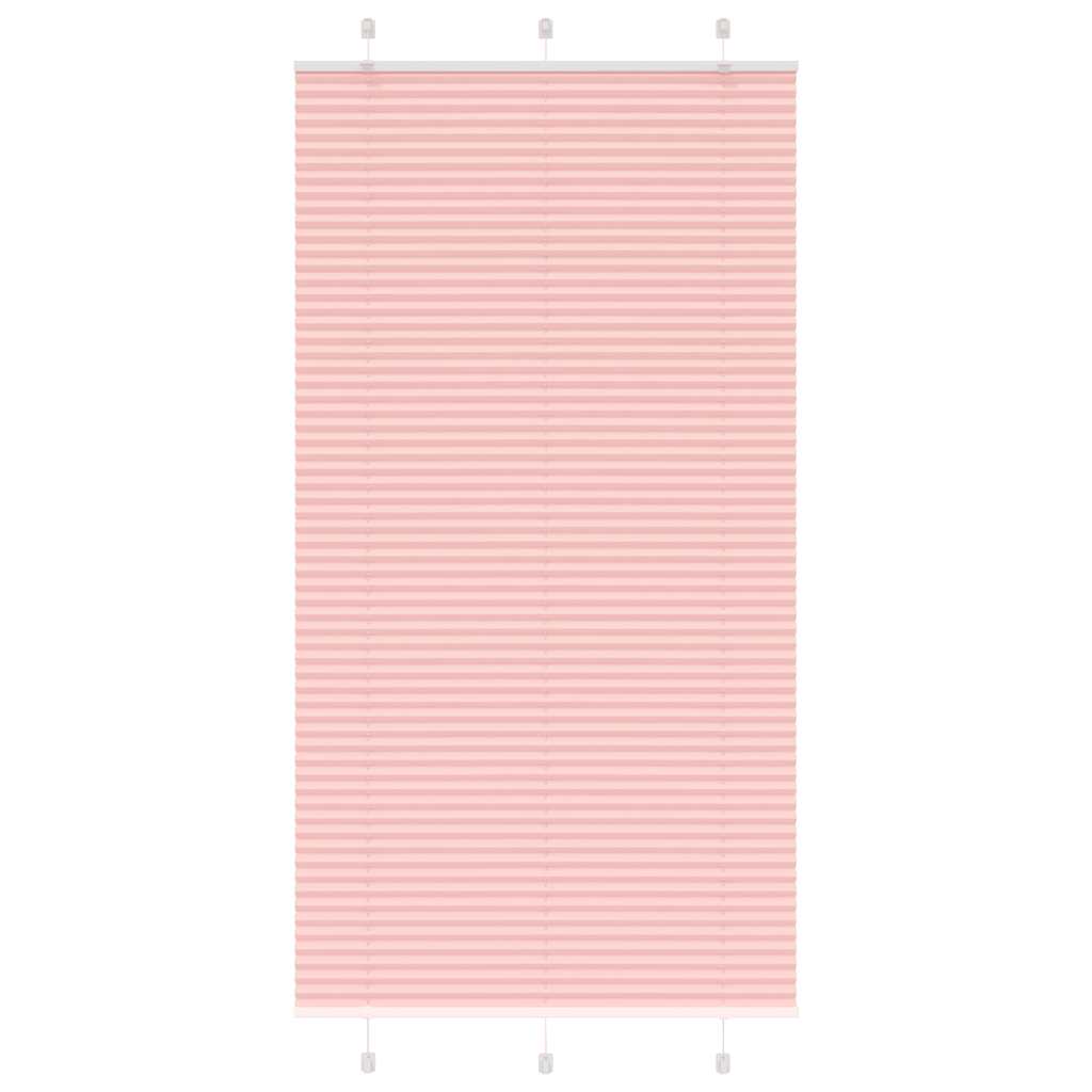 Plissé rolgordijn 105x200cm stofbreedte 104,4cm polyester roze