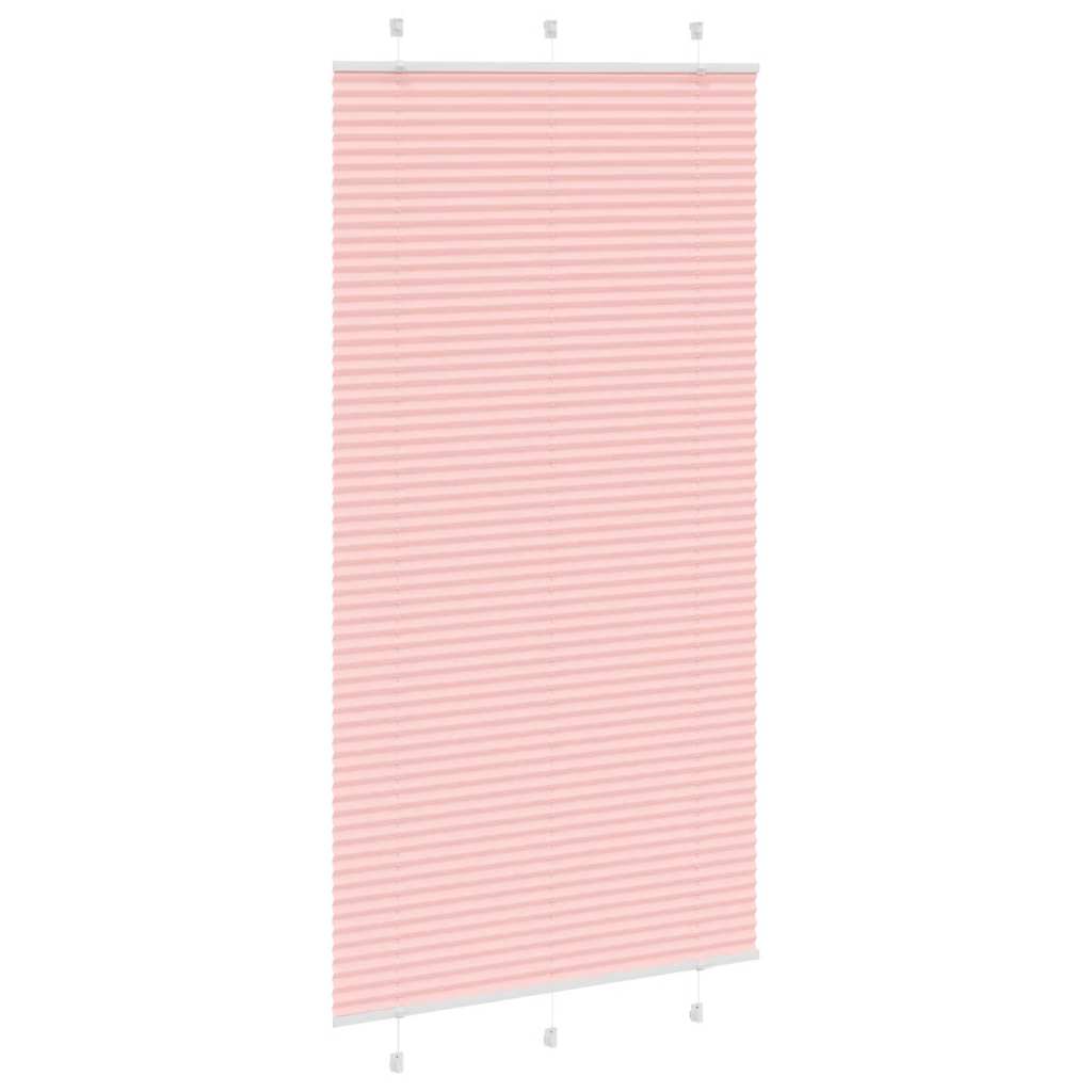 Plissé rolgordijn 105x200cm stofbreedte 104,4cm polyester roze