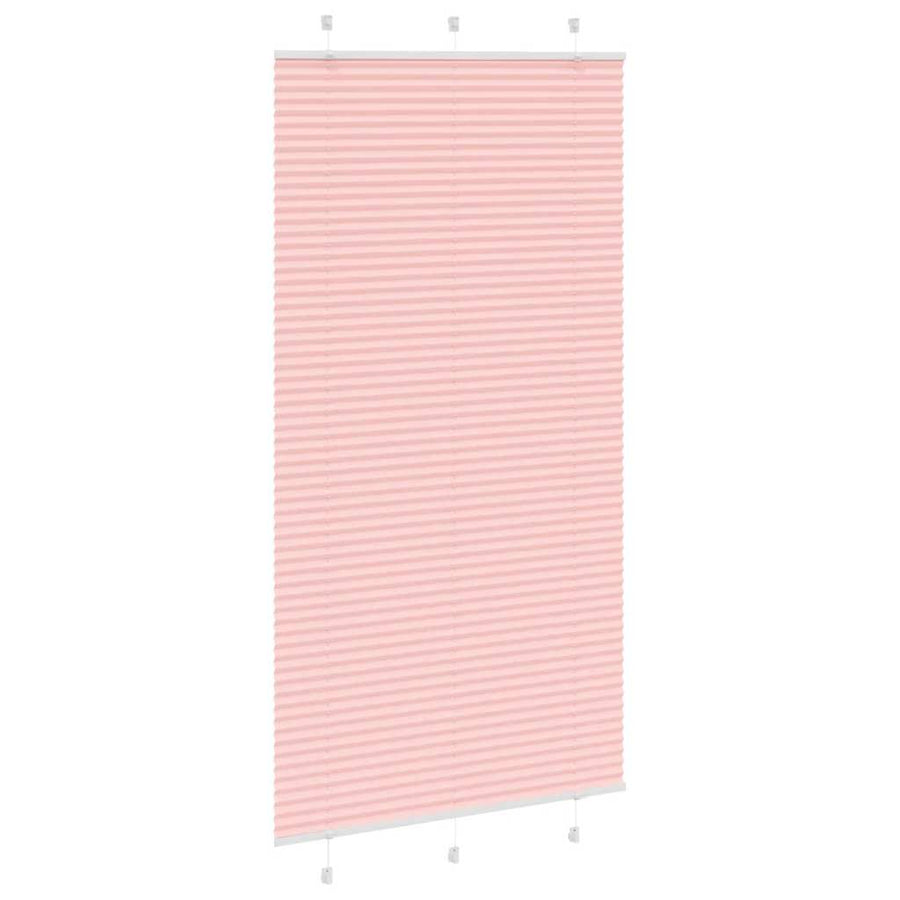 Plissé rolgordijn 105x200cm stofbreedte 104,4cm polyester roze