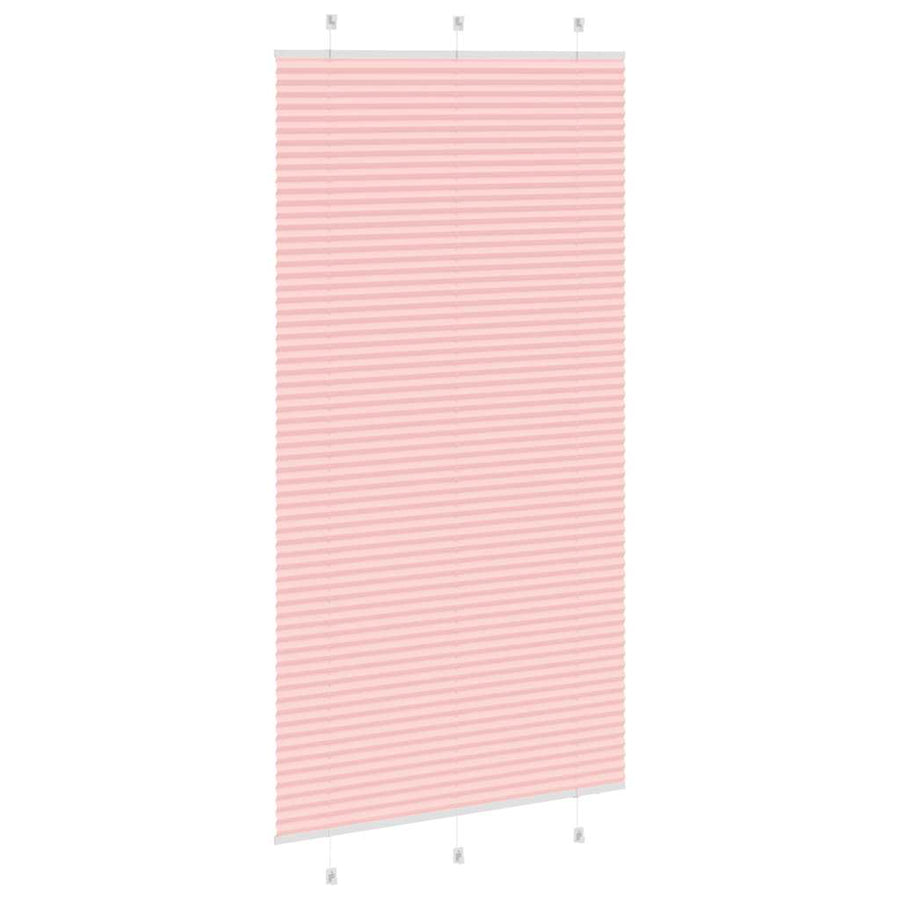 Plissé rolgordijn 105x200cm stofbreedte 104,4cm polyester roze
