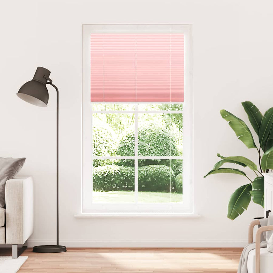Plissé rolgordijn 110x200cm stofbreedte 109,4cm polyester roze