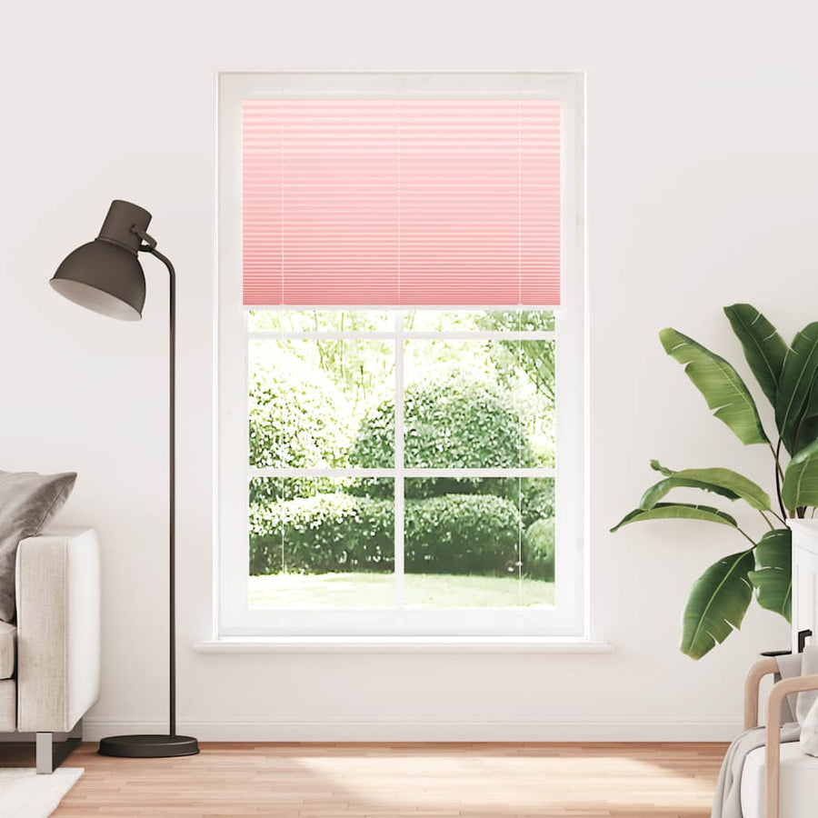 Plissé rolgordijn 115x200cm stofbreedte 114,4cm polyester roze