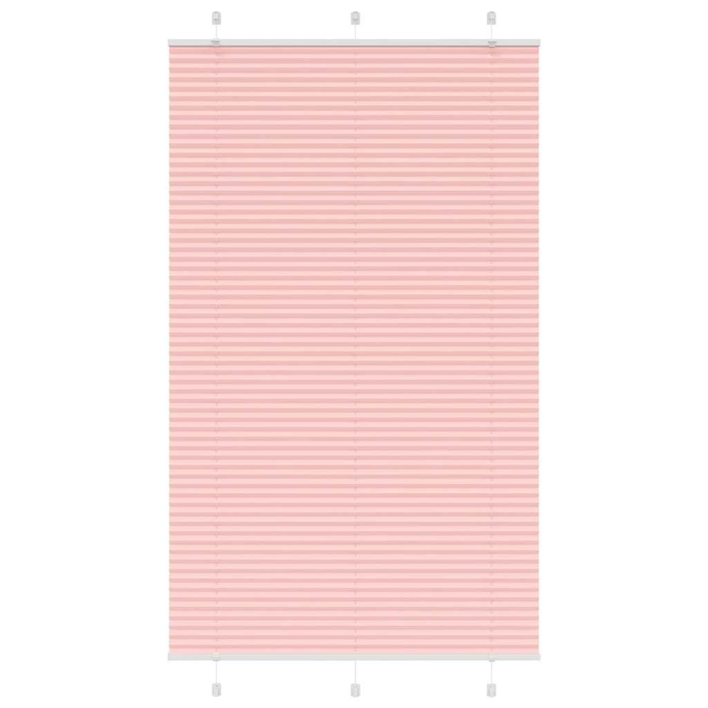 Plissé rolgordijn 120x200cm stofbreedte 119,4cm polyester roze