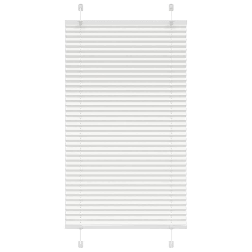 Plissé rolgordijn 75x100 cm stofbreedte 74,4 cm polyester wit