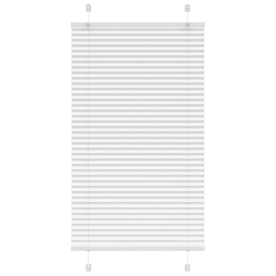 Plissé rolgordijn 75x100 cm stofbreedte 74,4 cm polyester wit