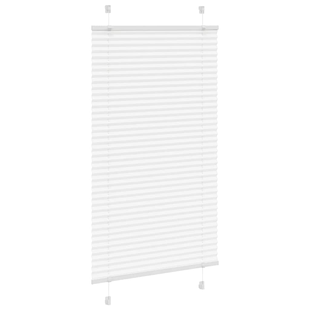 Plissé rolgordijn 75x100 cm stofbreedte 74,4 cm polyester wit