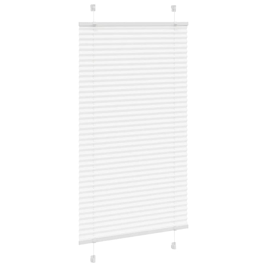 Plissé rolgordijn 75x100 cm stofbreedte 74,4 cm polyester wit