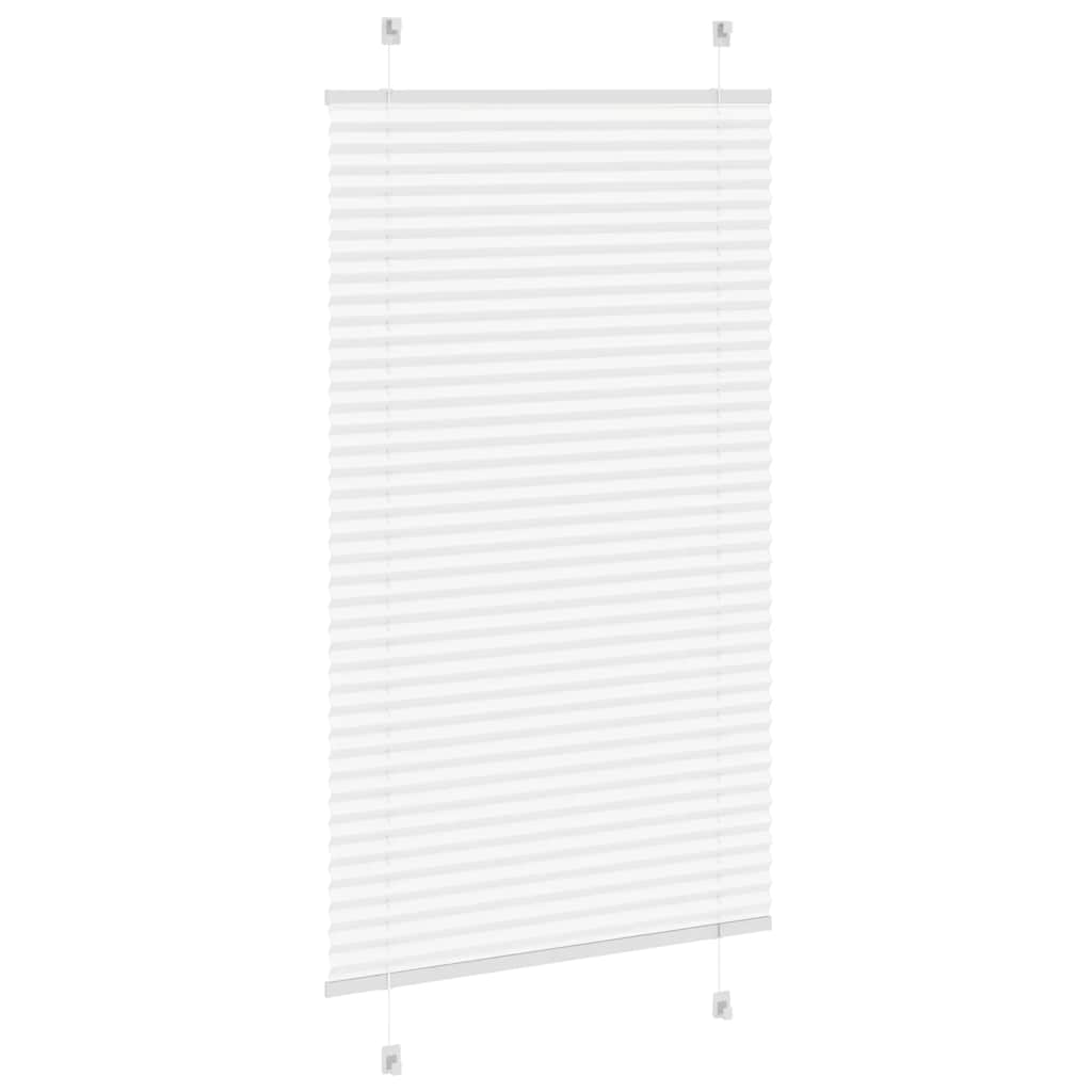 Plissé rolgordijn 75x100 cm stofbreedte 74,4 cm polyester wit