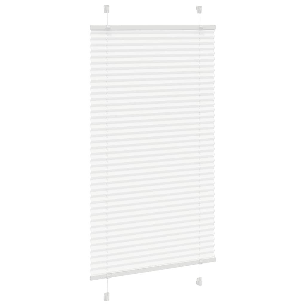 Plissé rolgordijn 80x100 cm stofbreedte 79,4 cm polyester wit