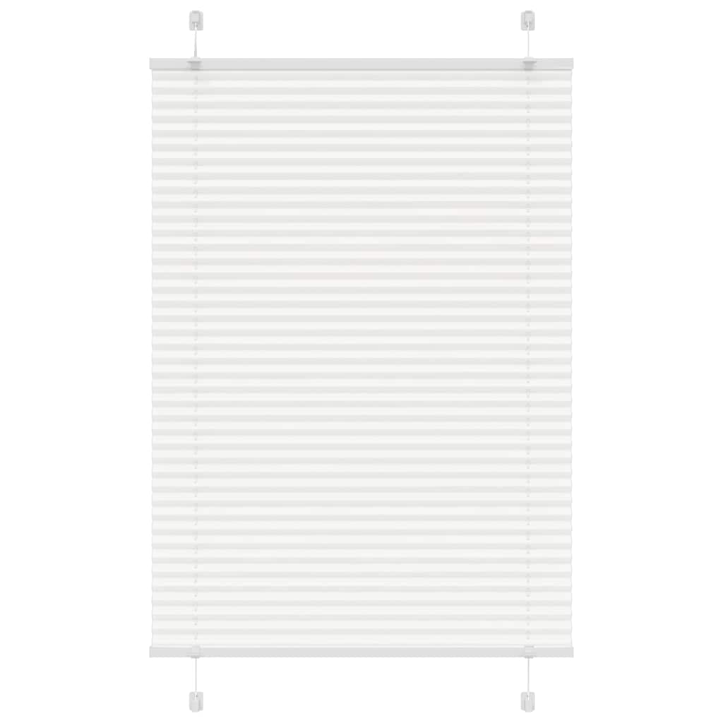 Plissé rolgordijn 85x100 cm stofbreedte 84,4 cm polyester wit