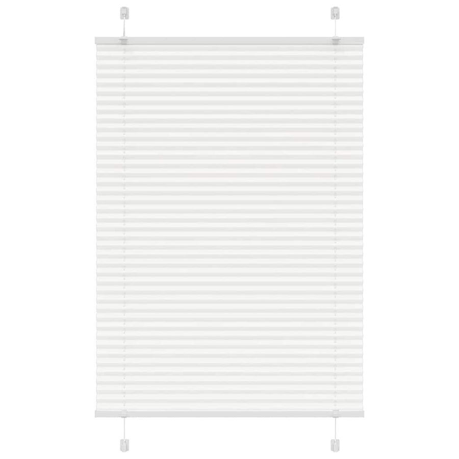 Plissé rolgordijn 85x100 cm stofbreedte 84,4 cm polyester wit