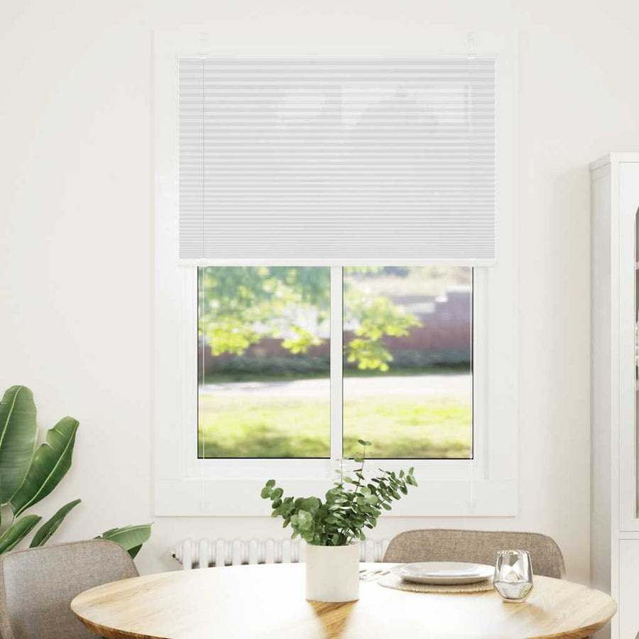 Plissé rolgordijn 85x100 cm stofbreedte 84,4 cm polyester wit