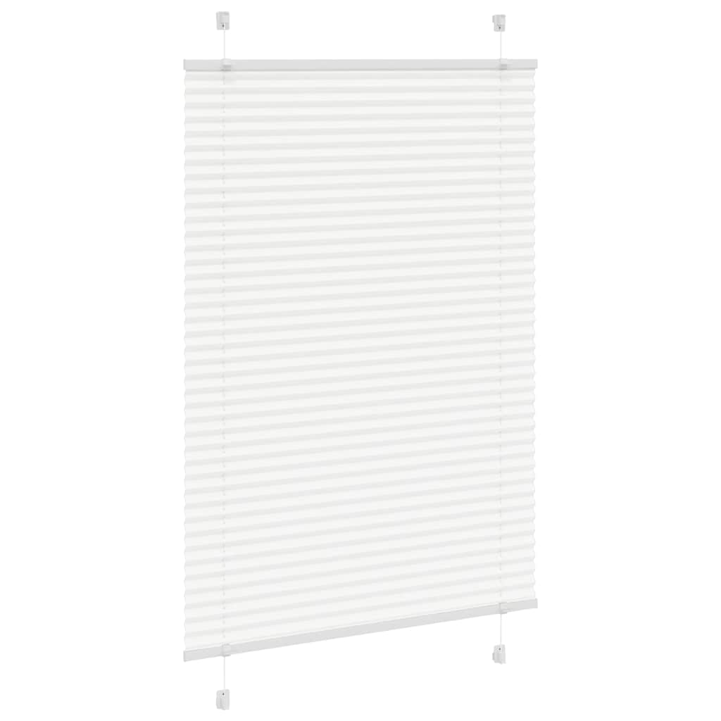 Plissé rolgordijn 85x100 cm stofbreedte 84,4 cm polyester wit