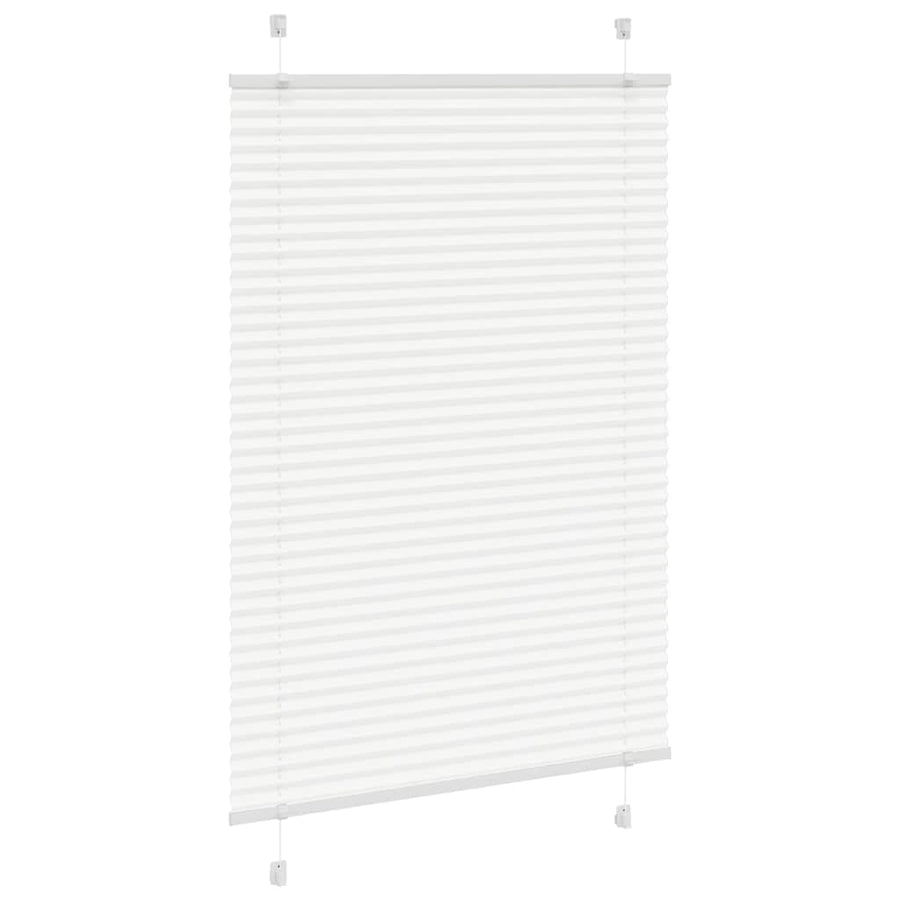 Plissé rolgordijn 85x100 cm stofbreedte 84,4 cm polyester wit