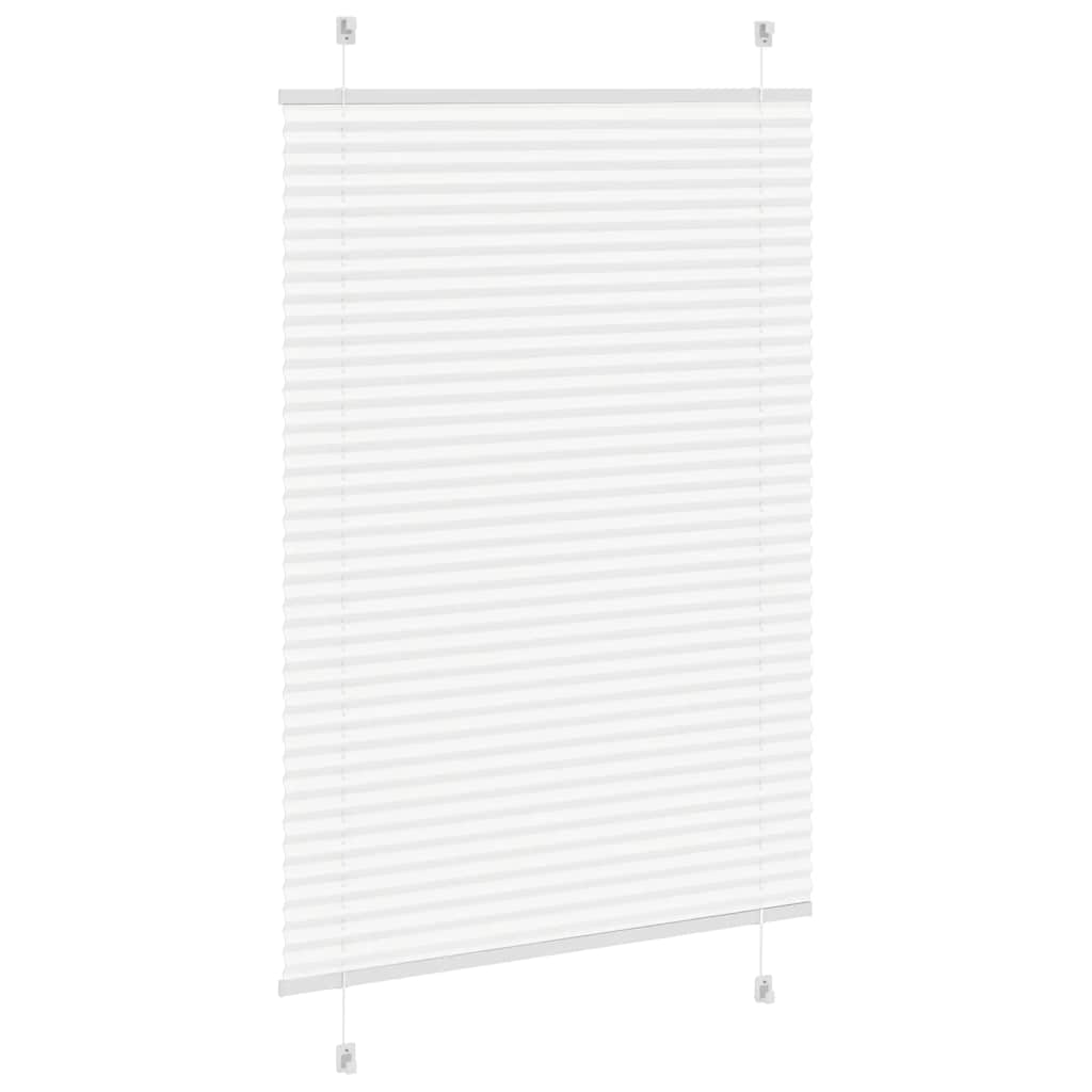 Plissé rolgordijn 85x100 cm stofbreedte 84,4 cm polyester wit