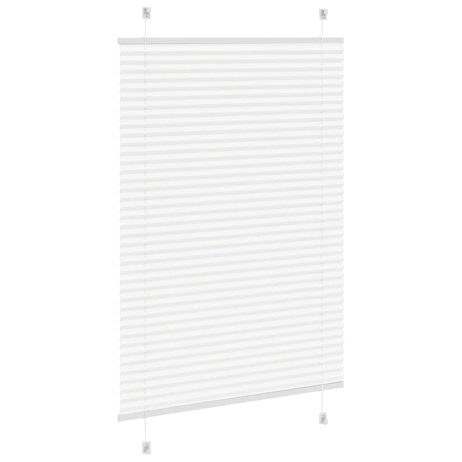 Plissé rolgordijn 85x100 cm stofbreedte 84,4 cm polyester wit