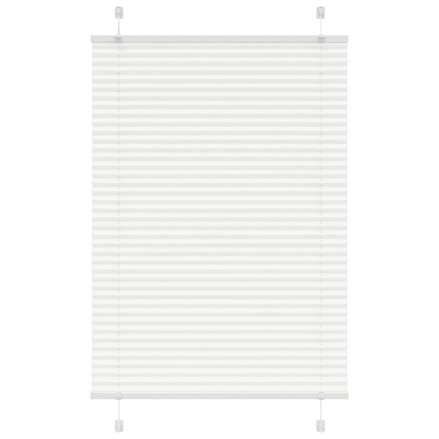 Plissé rolgordijn 100x100 cm stofbreedte 99,4cm polyester wit