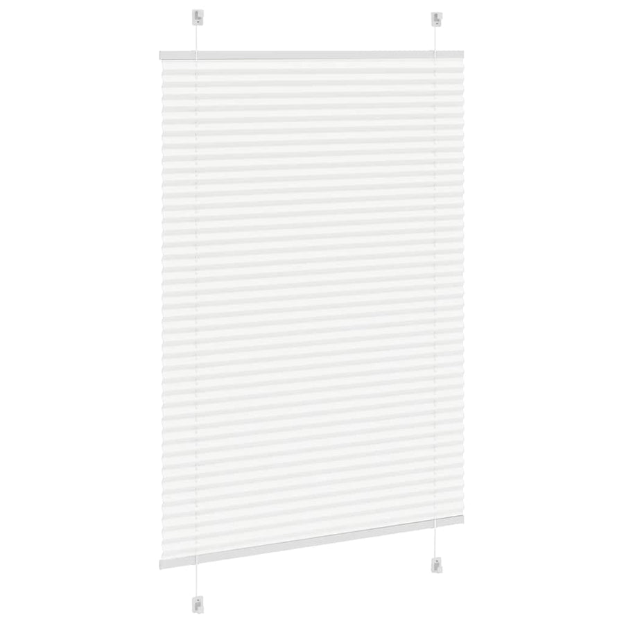 Plissé rolgordijn 100x100 cm stofbreedte 99,4cm polyester wit