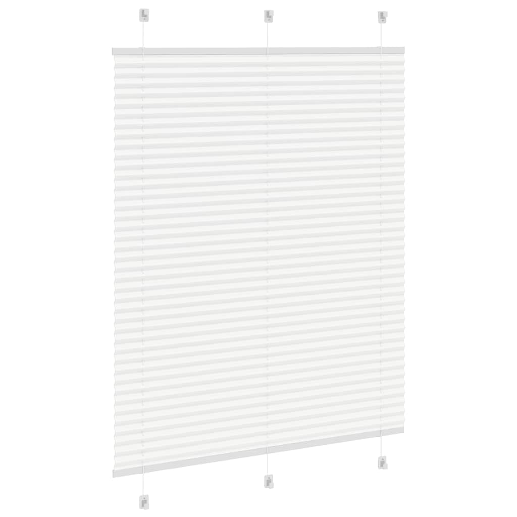 Plissé rolgordijn 105x100cm stofbreedte 104,4cm polyester wit