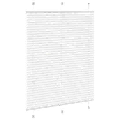 Plissé rolgordijn 105x100cm stofbreedte 104,4cm polyester wit