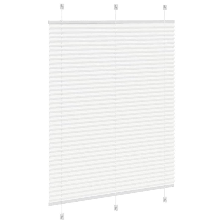 Plissé rolgordijn 105x100cm stofbreedte 104,4cm polyester wit