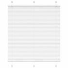 Pleated blind 115x100cm fabric width 114.4cm polyester white